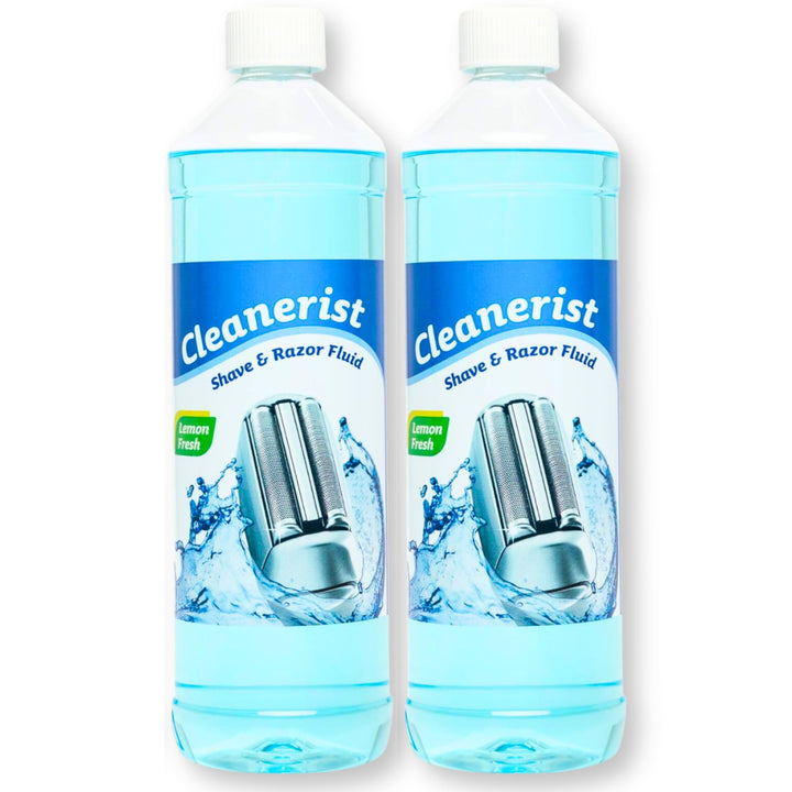 2 x 1 Liter Scherkopfreiniger geeignet für die Rasierer von Braun Clean & Renew und Pulsonic Series