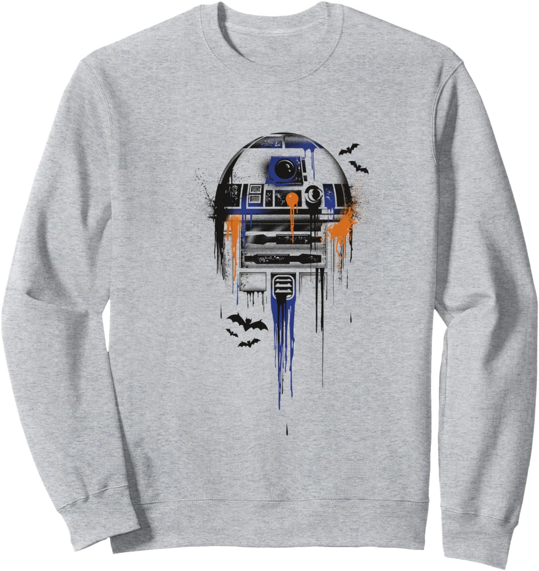 Star Wars Halloween Dripping Paint R2-D2 Sweatshirt