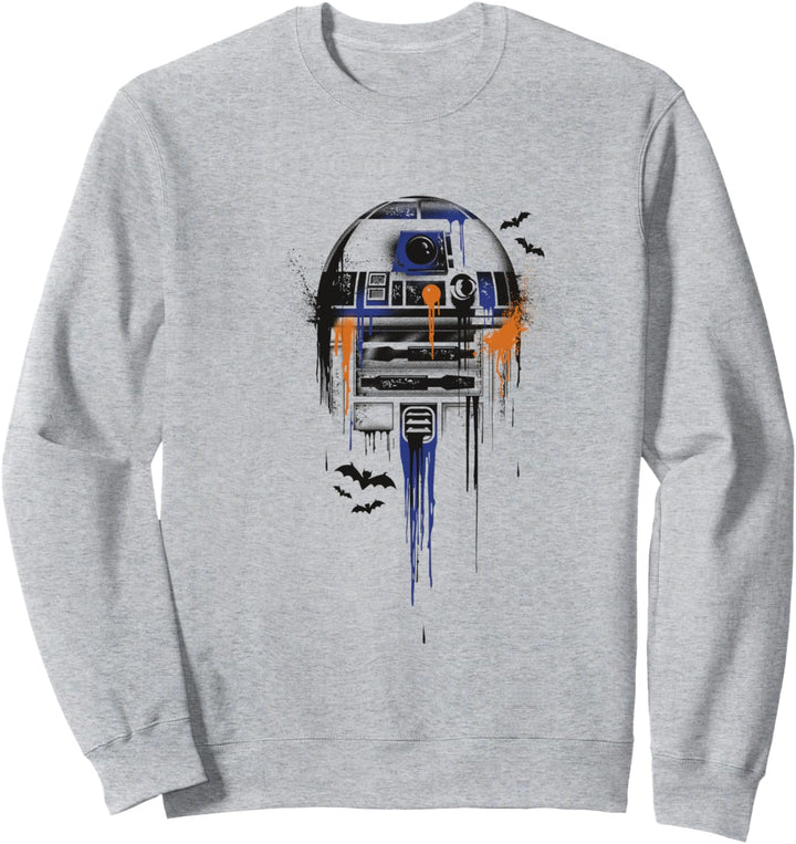 Star Wars Halloween Dripping Paint R2-D2 Sweatshirt