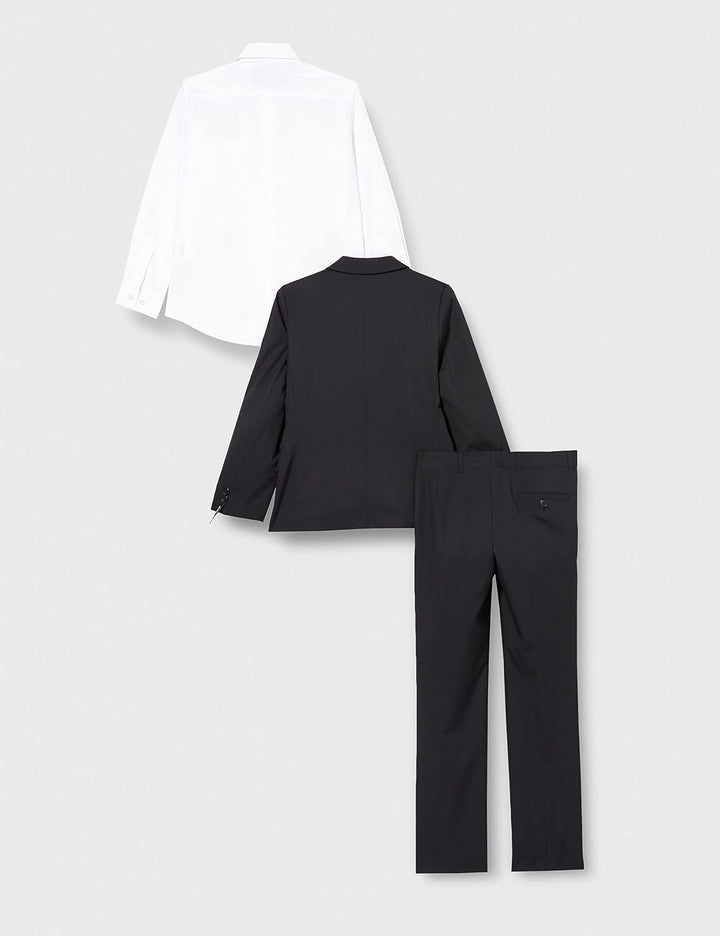 G.O.L. Jungen Bekleidungsset 4-tlg. Anzug, bestehend aus Sakko, Hose, Hemd, Krawatte 146 Schwarz (Bl