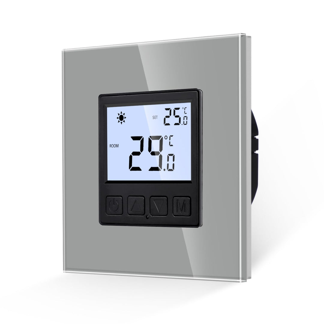 JIMEIDA Digital Programmierbar Thermostat Heizung Grau Bodenheizkammer Konstante Temperaturkammer fü