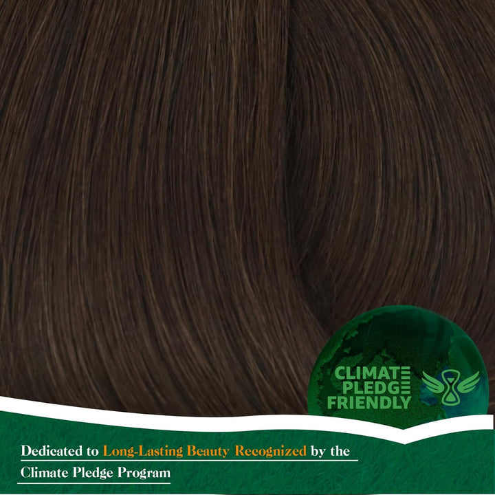 Easyouth Braun Tressen Extensions Echthaar Remy Tressen Haarverlangerung Dunkelstes Braun Tressen Ex