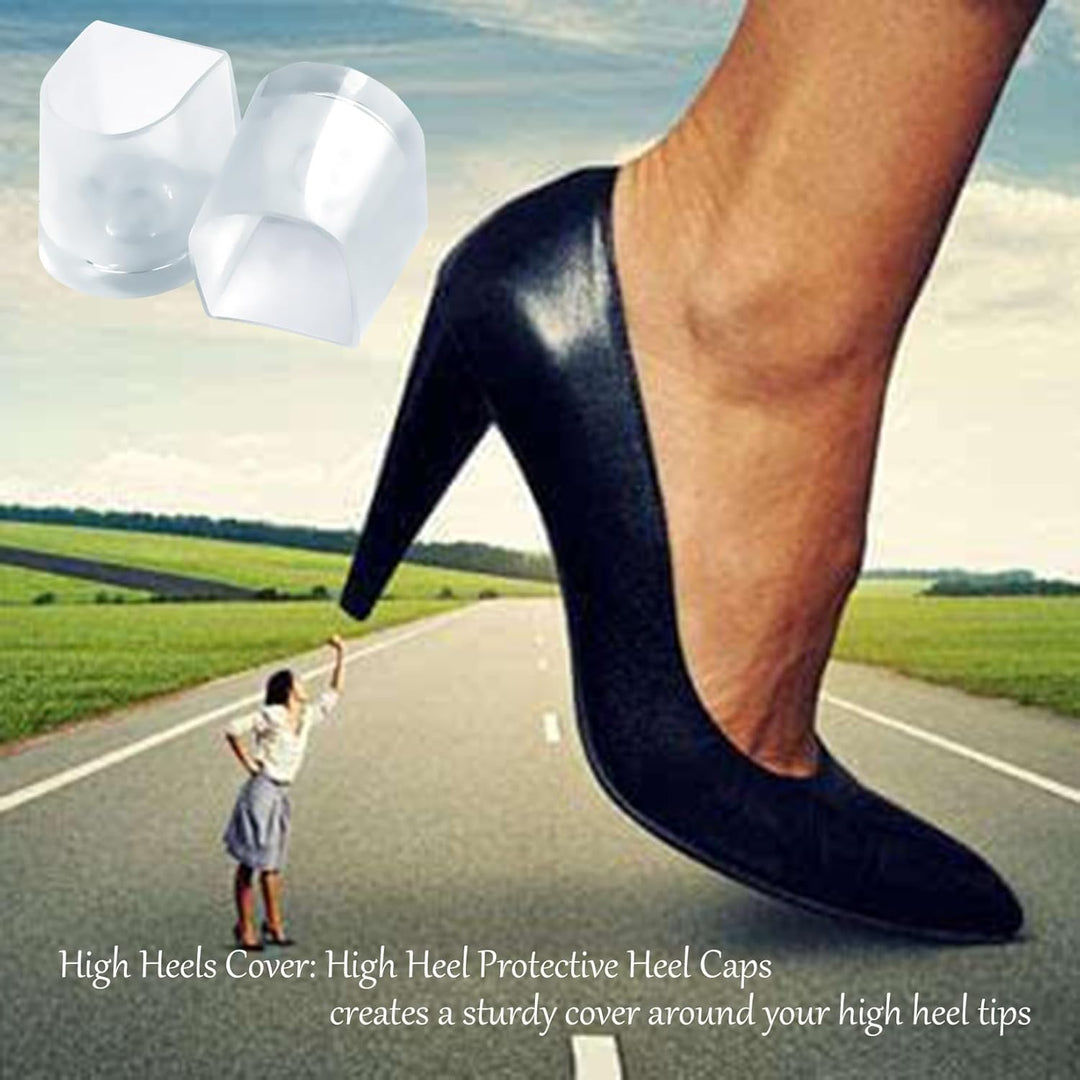 Latin Heel Cap, High Heel Protective Heel Caps, Dance Heel Cover, Transparente High Heel Cover Cups,