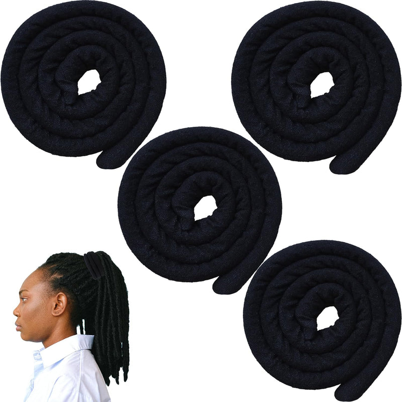 4 Stück Spiral Lock Hair Tie Dreadlock Haargummi Set Dreadlock Zubehör für Frauen und Männer Dreadlo