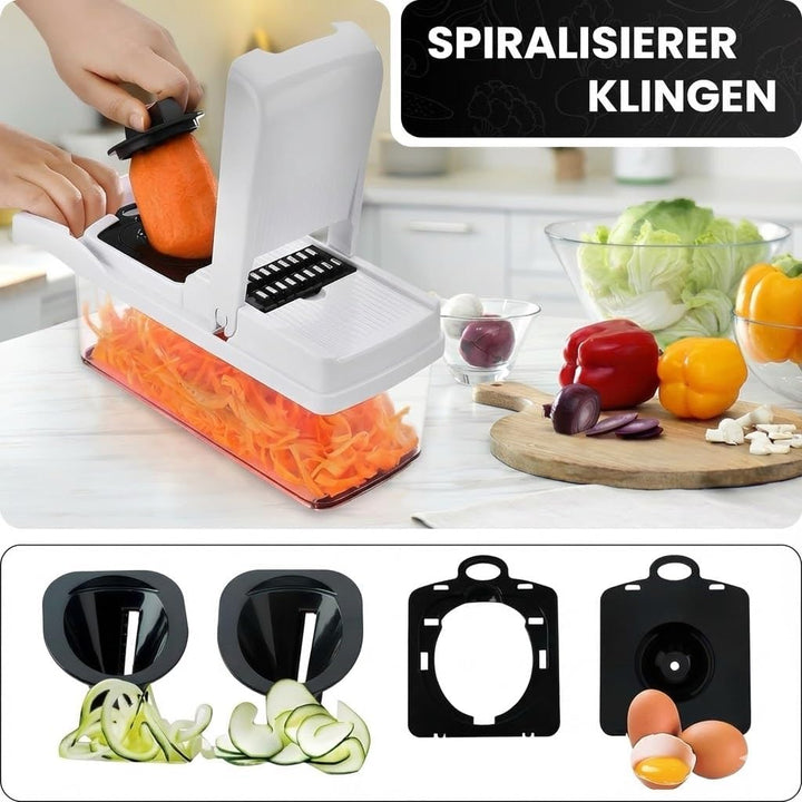 Gemüseschneider Mandoline – Zwiebelzerkleinerer – Kartoffelschneider Gurkenhobel – Zwiebelhacker Spi