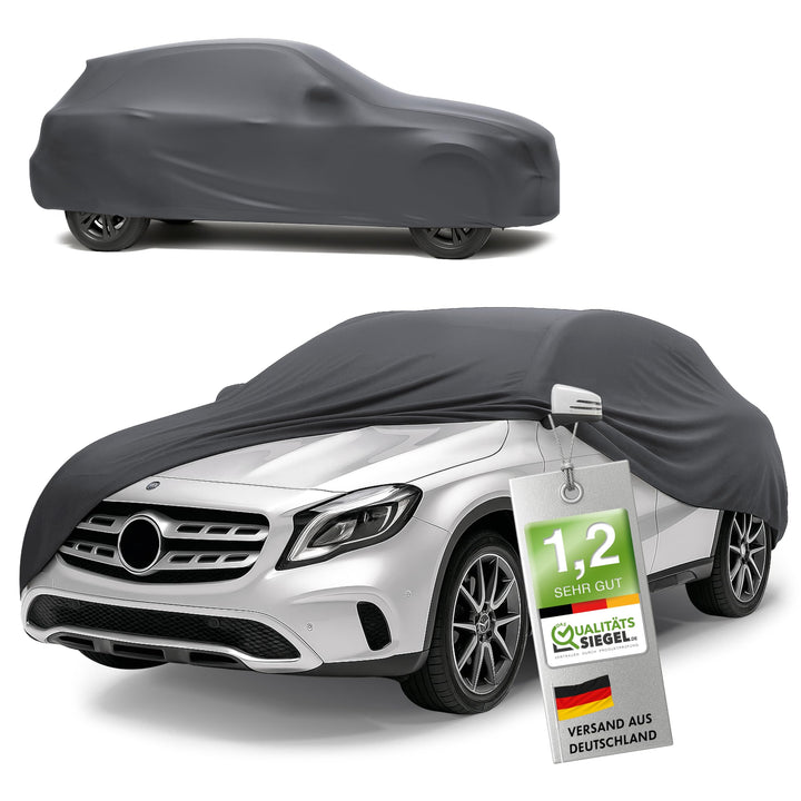 WALSER Premium Abdeckung Auto Indoor Stretch Plus Qualitätssieger Sehr Gut* Autoabdeckung Winter Aut