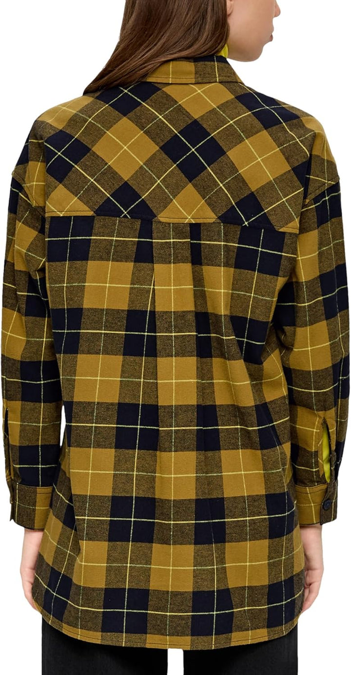 QS Twill-Bluse mit Pattentaschen 44 Grün, 44 Grün