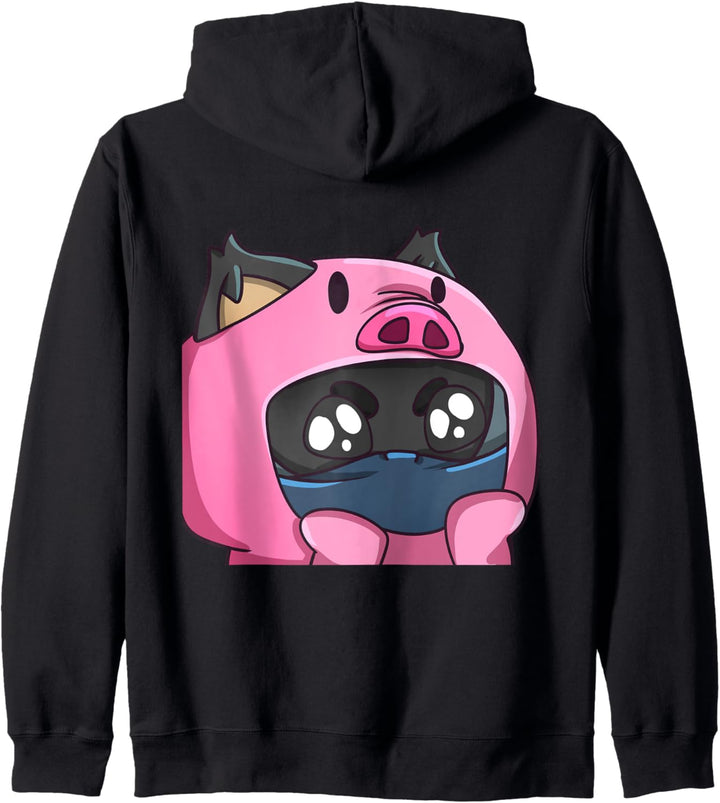 Ninjagheera – Oink Emote Zip Pullover Kapuzenjacke