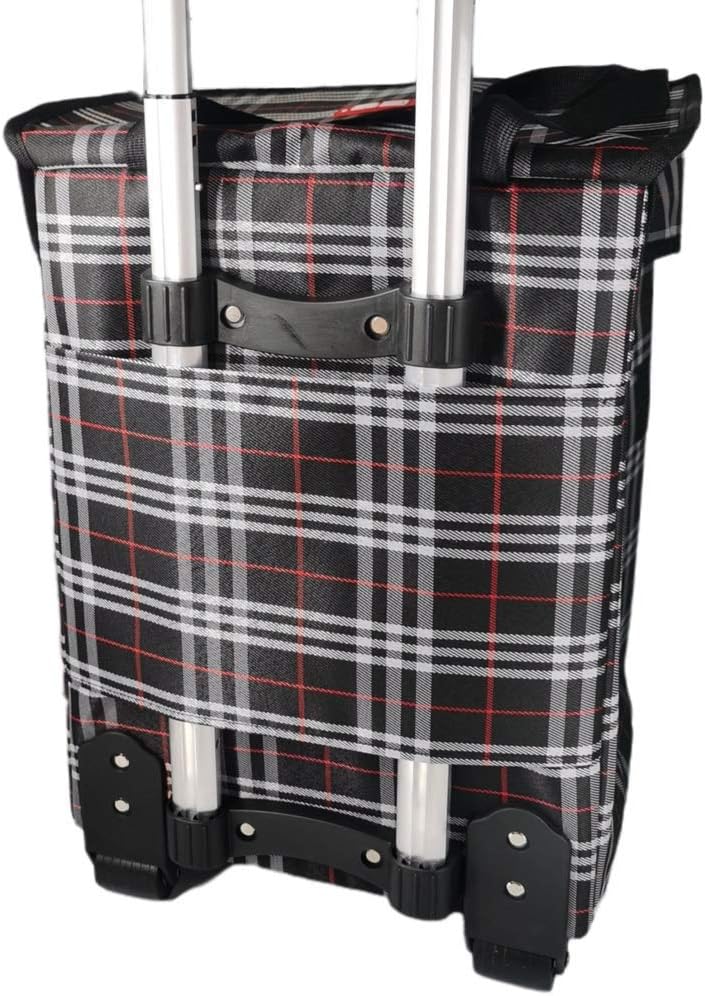 Falytemow Faltbarer Einkaufstrolley mit Rädern Oxford Trolley Tasche für Einkäufe Stern, Stern