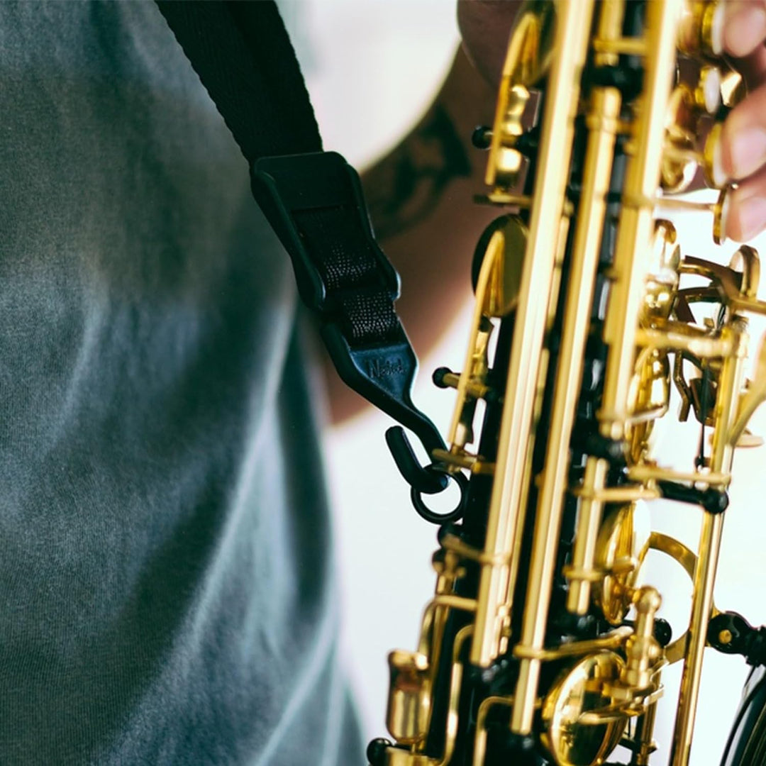 Neotech Saxophongurt soft-Black/Reg/Open Schwarz regulär - offener Haken, Schwarz regulär - offener