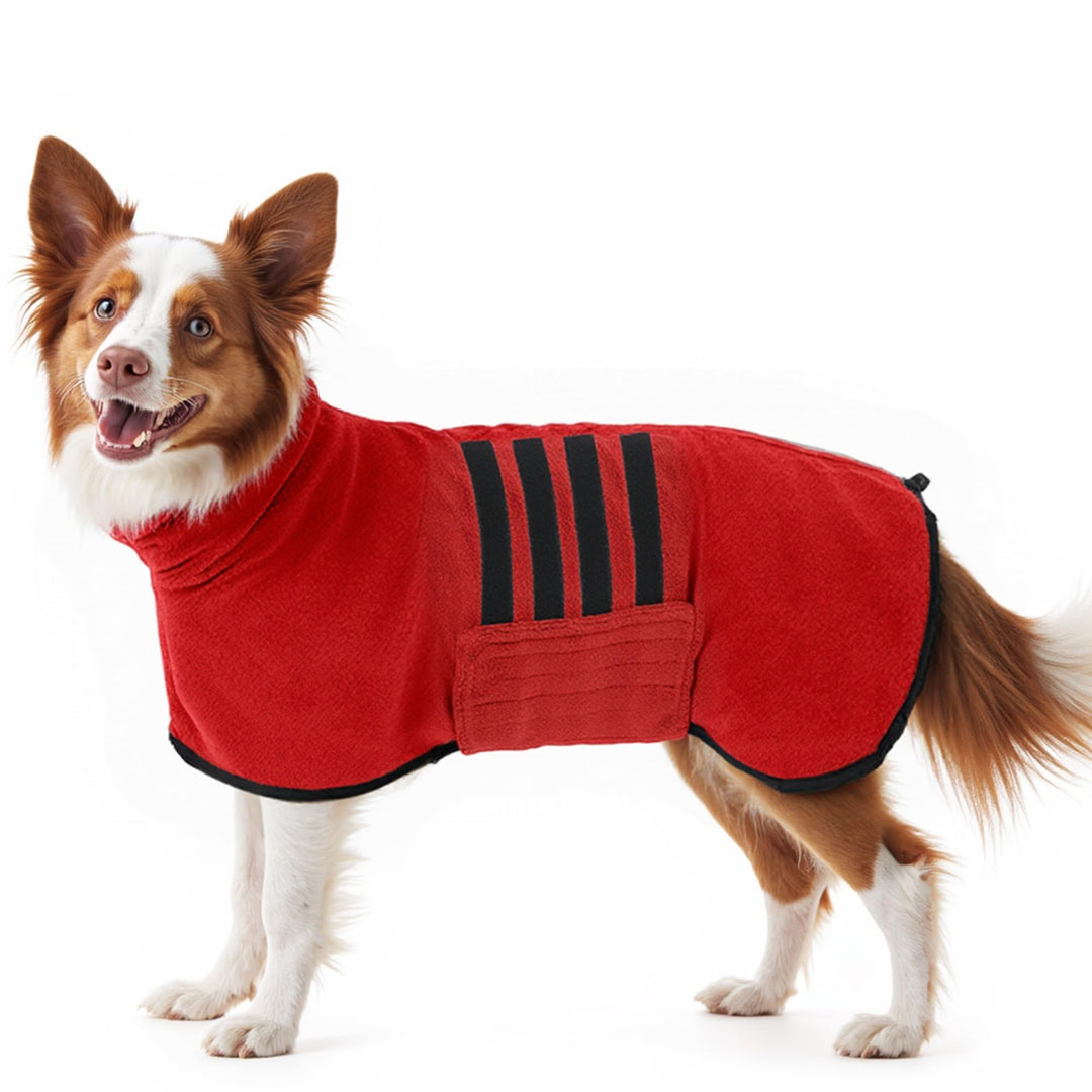 Bademantel für Hunde, Mikrofaser Hundebademantel für mittelgrosse und grosse Hunde, Badetuch, Hundeh