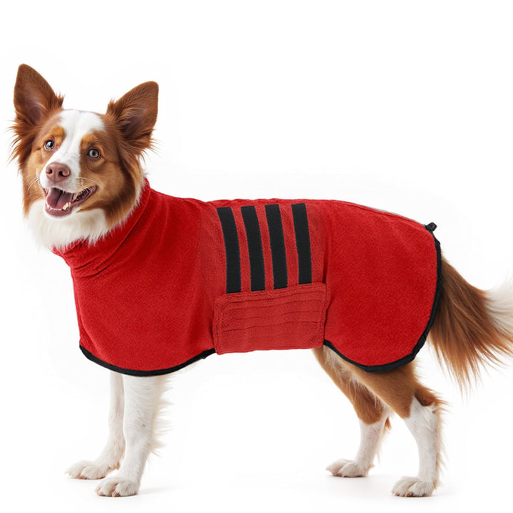 Bademantel für Hunde, Mikrofaser Hundebademantel für mittelgrosse und grosse Hunde, Badetuch, Hundeh