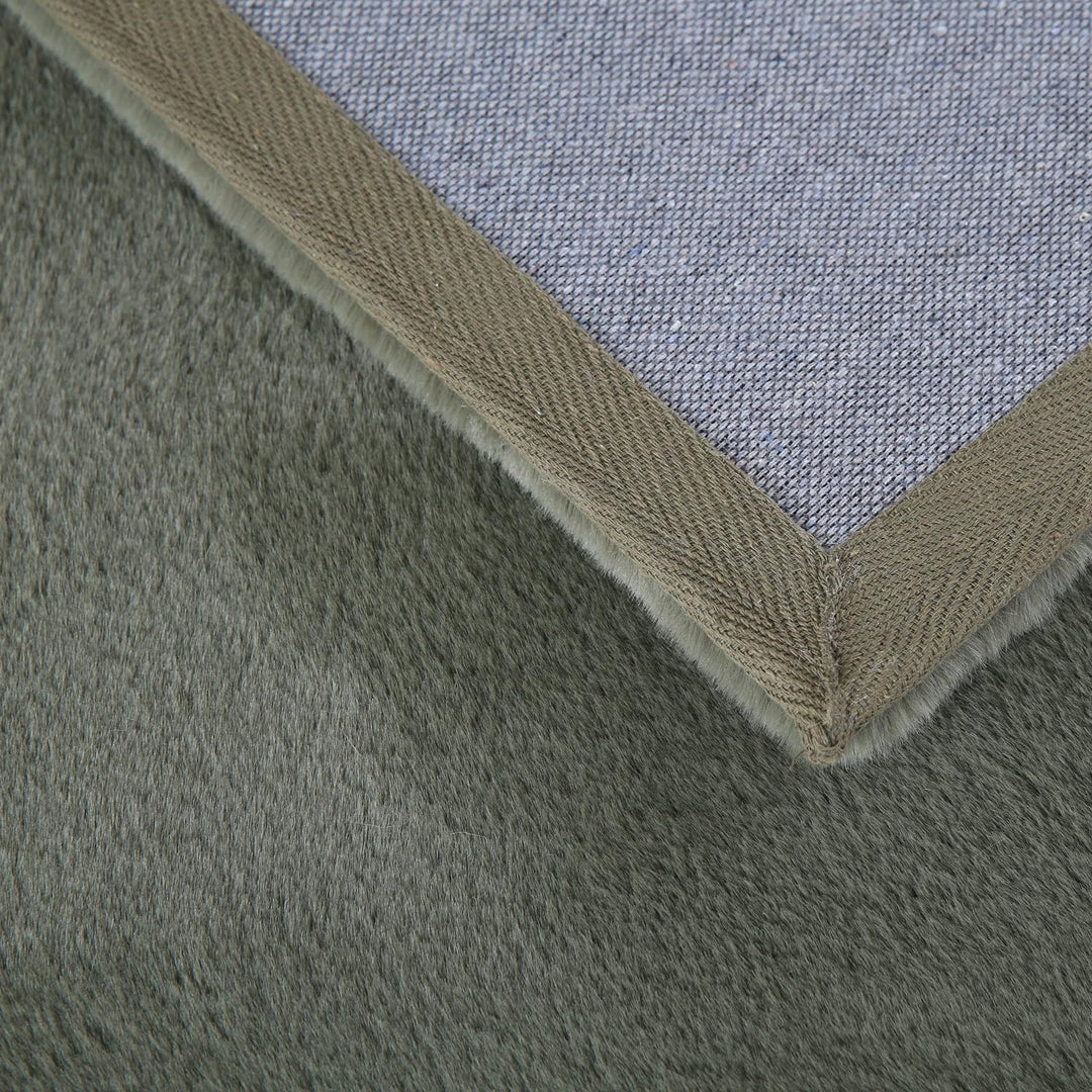 Weicher Hochflor Teppich Wohnzimme Waschbarer Teppich im modernen Stil Unicolor & Einfarbig Läufer T
