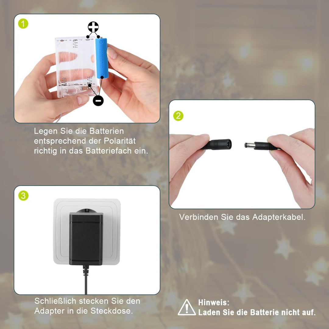 Lenink 4.5V Batterieadapter Netzteil Batterieersatz für 3 Stück AA Batterien z.B. kompatibel mit AVM