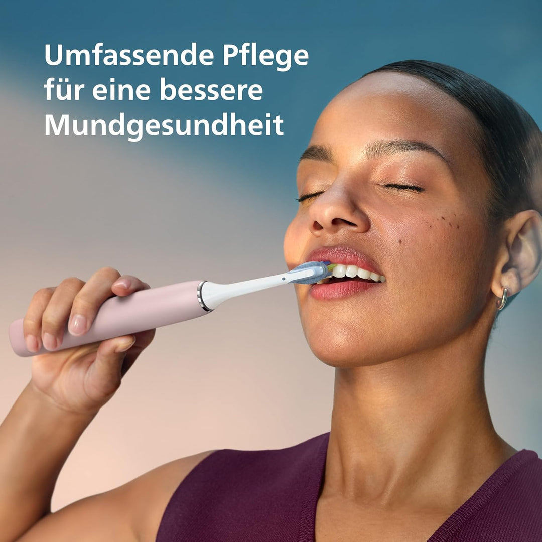 Philips DiamondClean Elektrische Zahnbürste - Schallzahnbürste mit 4 Putzprogrammen, Timer, Rosa, 1