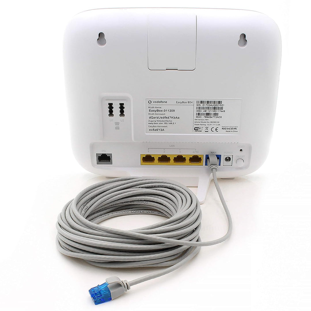 1aTTack.de 660424 Cat6 Cat.6 Kabel Cat Netzwerkkabel 10m - Patchkabel Slim Kabel (Kleiner Durchmesse