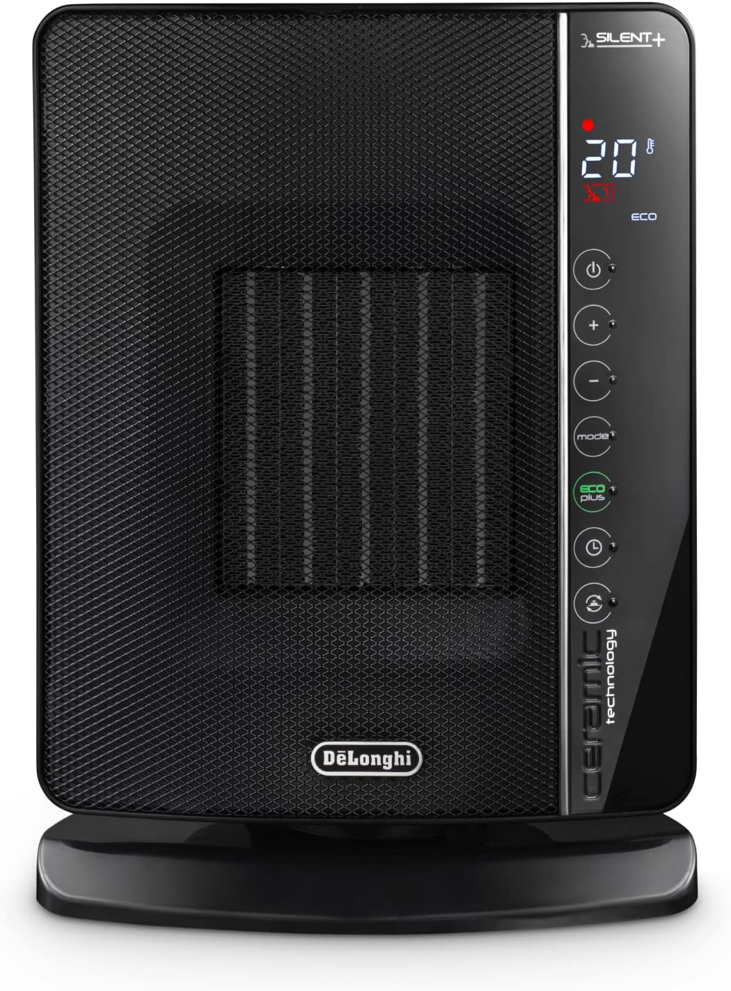 De'Longhi DCH7993ER.BC Heizer, 1 Liter, Schwarz, 25x18x37 Single, Single