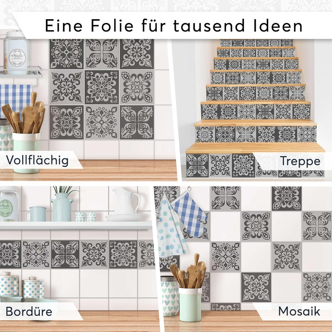 CREATISTO Mosaik Klebefliesen Stickerfliesen Fliesenfolie - Stylische Sticker Aufkleber für Fliesen