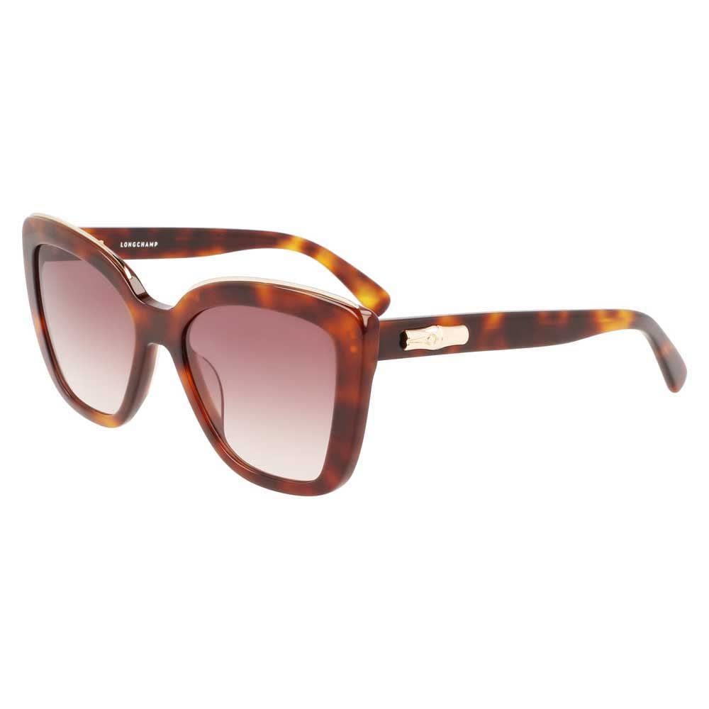 LONGCHAMP Damen LO692S Sonnenbrille, HAVANA, 53