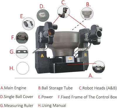 Tischtennis Roboter,Tischtennis-Roboter-Ping-Pong-Ball-Maschine Automatische Tischtennis-Maschine fü