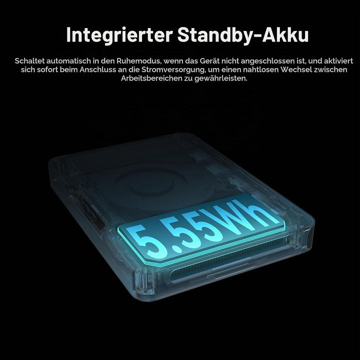 khadas Mind Mini PC, Intel Core i7-1360P 5.0GHz Mini Portable Computer with 5.55Wh Standby Battery,