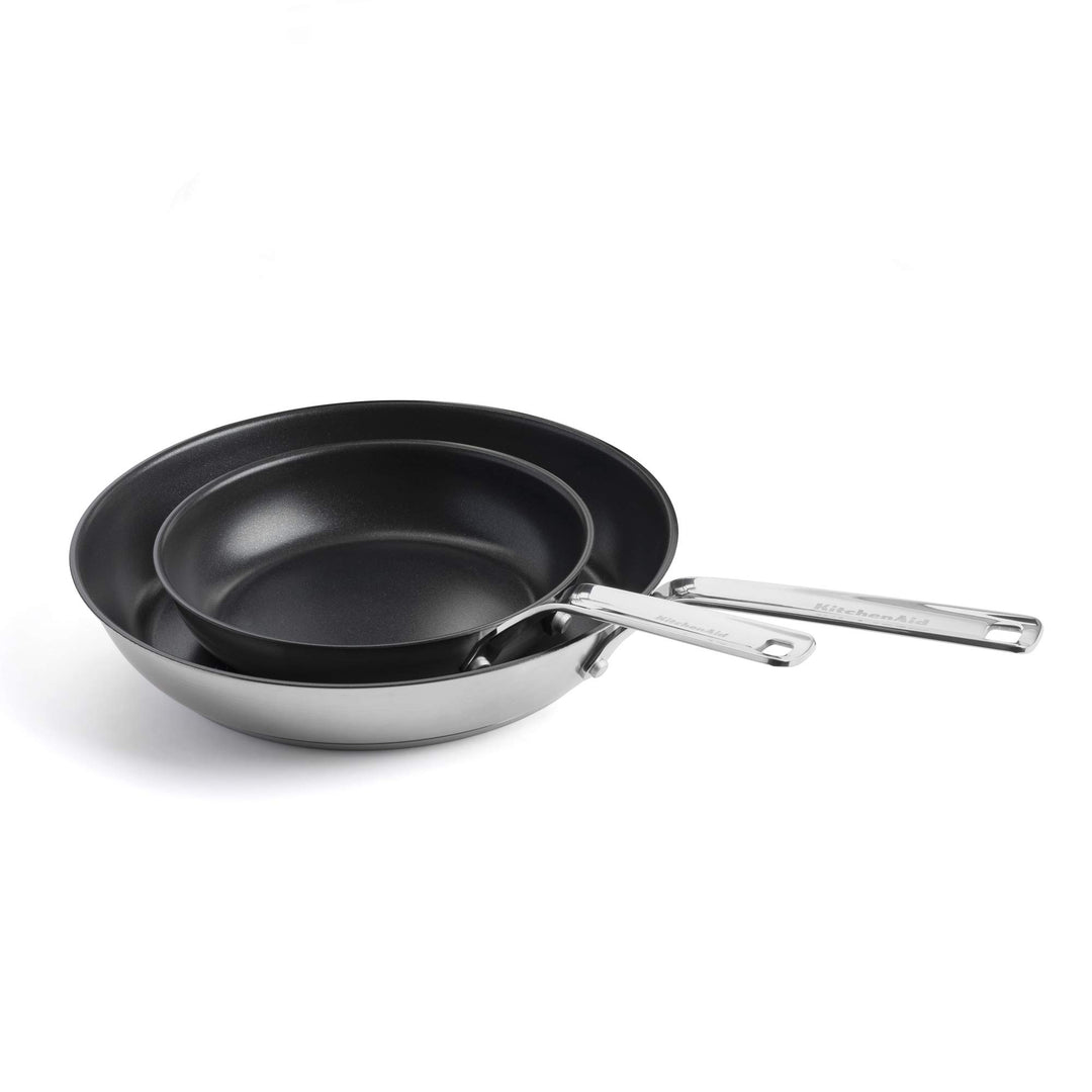 KitchenAid Stainless Steel Bratpfannen-Set (20cm &amp; 28cm), PFAS-freie gesunde keramische Antihaftbesc