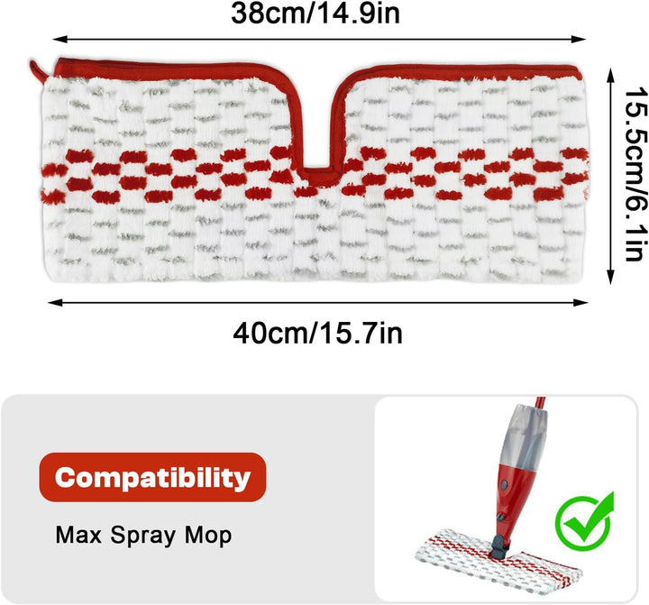 5 Stück für Vileda 1-2 Spraymax Sprühwischer Ersatzbezug Set, Wiederverwendbar für Vileda Wischmopp