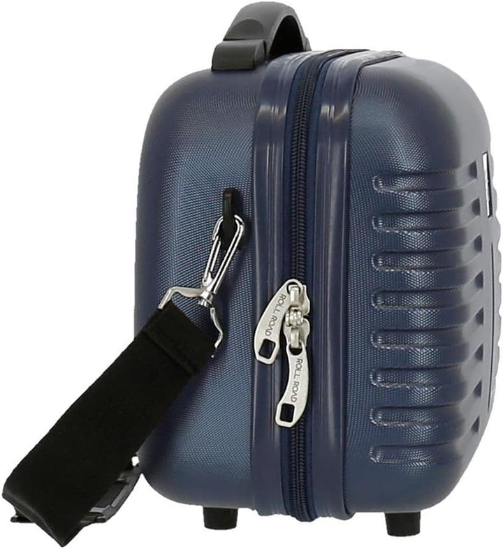 Roll Road India Anpassungsfähiger Schönheitsfall Blau 29x21x15 cms ABS Marine, Marine