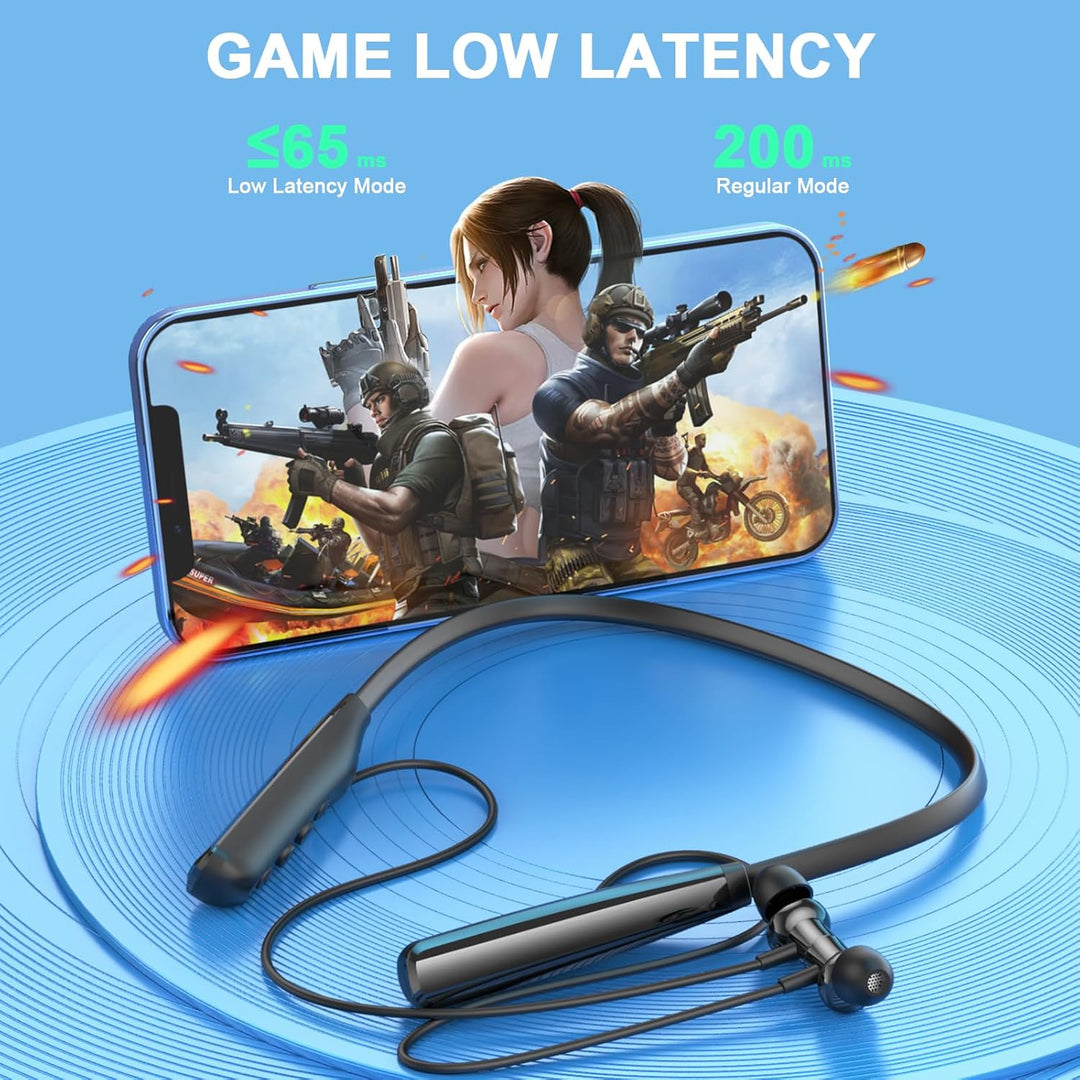 LAMA Bluetooth 5.4 Kopfhörer Sport Ohrhörer 80 Std. Spielzeit Noise Cancelling Kabellos Sportkopfhör