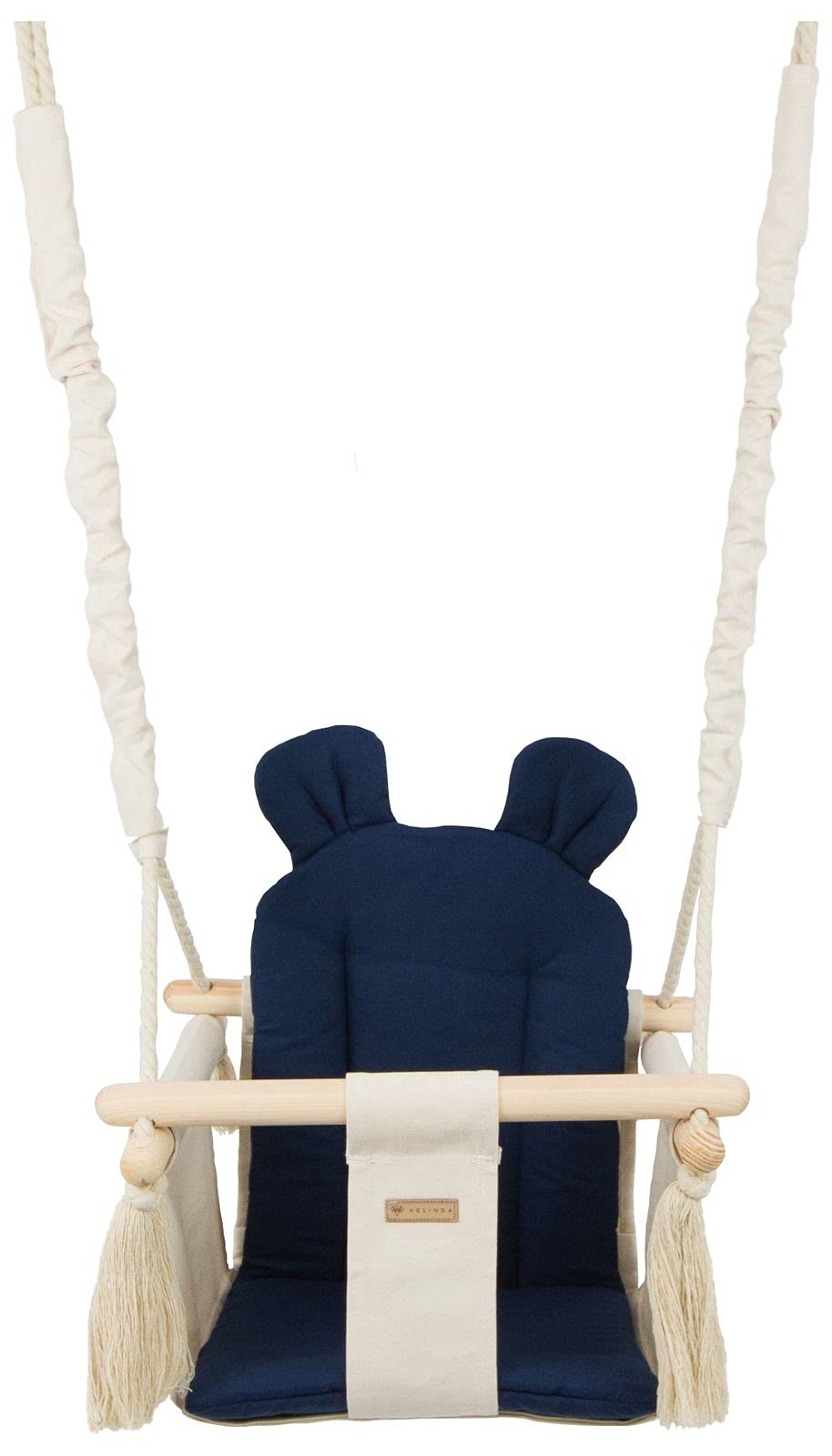 Kinderschaukel Babyschaukel Indoor-Schaukel Hängeschaukel Sitzschaukel Hängesitz (Muster: cremefarbe