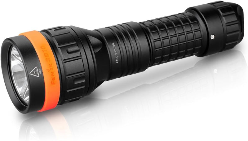 Fenix SD10 Taschenlampe, Schwarz, Orange, Aluminium, IPX8, 1 m, 1 Lampen