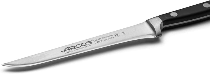 Arcos Opera - Ausbeinmesser - NITRUM geschmiedetem Edelstahl 160 mm - HandGriff POM Farbe Schwarz