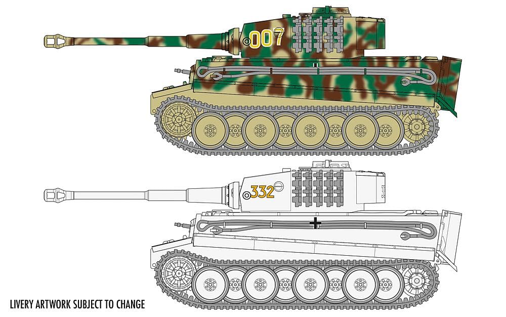 Airfix Tiger 1, A02342, Mehrfarbig, Tiger 1