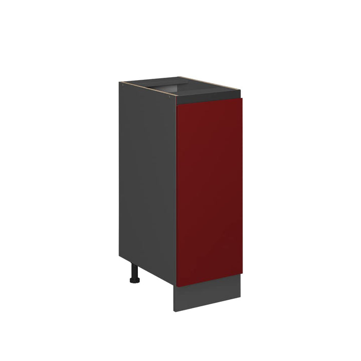 Vicco Apothekerschrank R-Line, Rot/Anthrazit, 30 cm J-Shape, ohne Arbeitsplatte Rot Apothekeruntersc