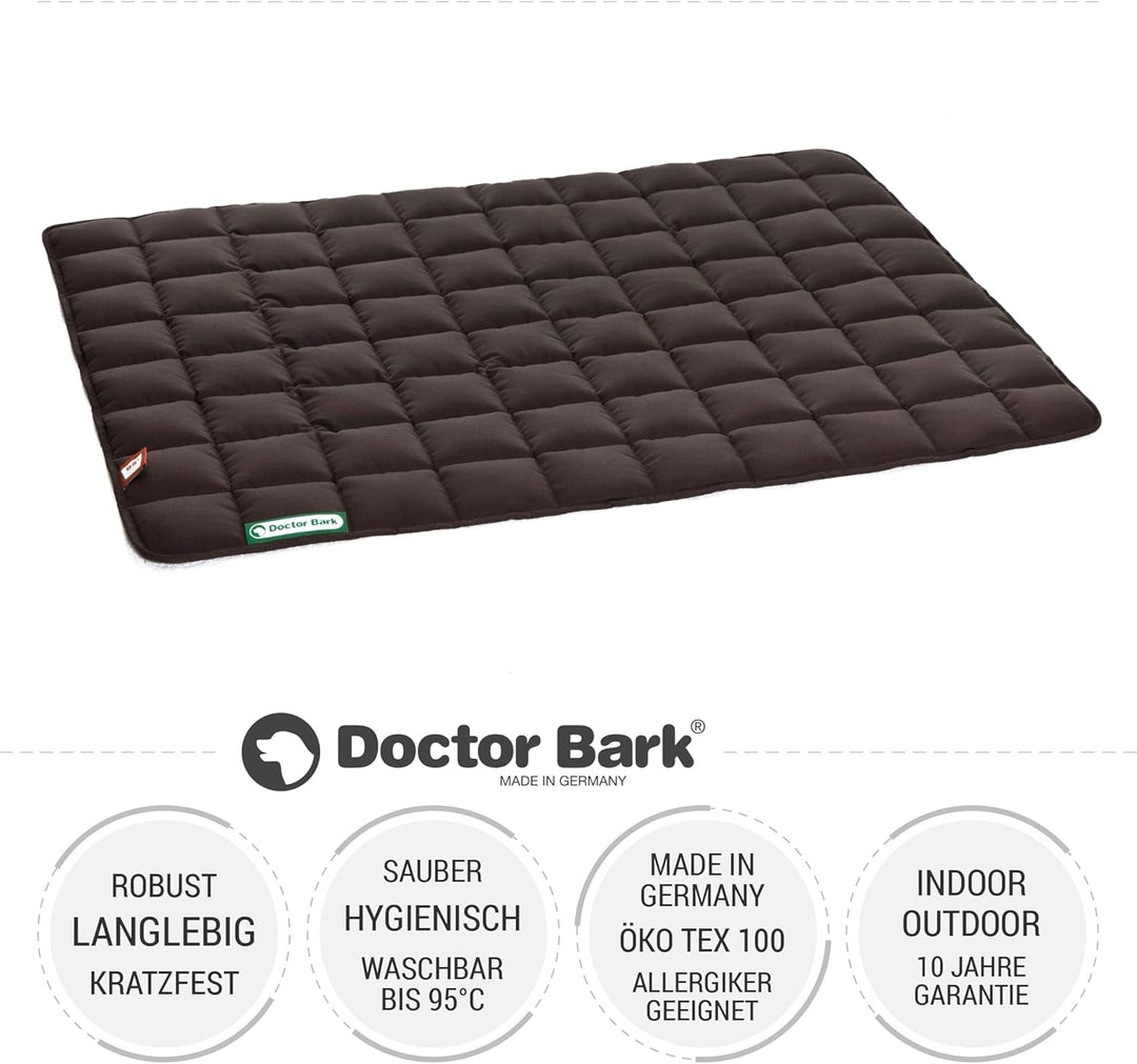 Doctor Bark Hundedecke – weiche, hochwertige Hundematte für grössere Hunde, robuste Indoor-Outdoor L
