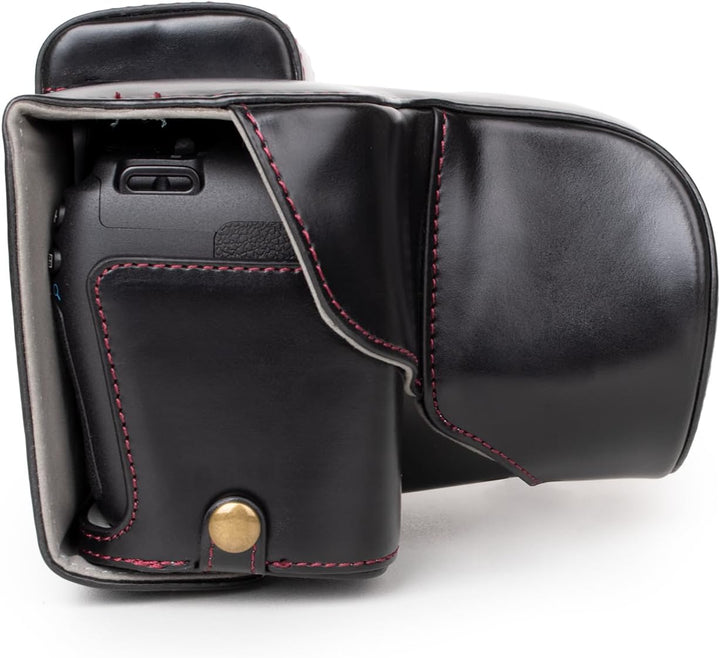 Rieibi EOS R8 Hülle, Vintage PU Leder Kameratasche für Canon EOSR8 Digitalkamera Schutzhülle Grip Ca