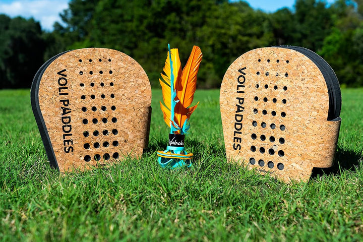 Waboba VOLI - Rethink Your Paddle Game – Backyard Set Includes: 2 Wearable Paddles and 1 Oversized S