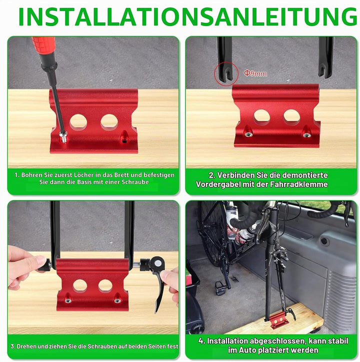 2 Stück Fahrrad Gabelhalterung, Vorderradgabel Fester Clip, Gabelbefestigungshalterung Aluminiumlegi