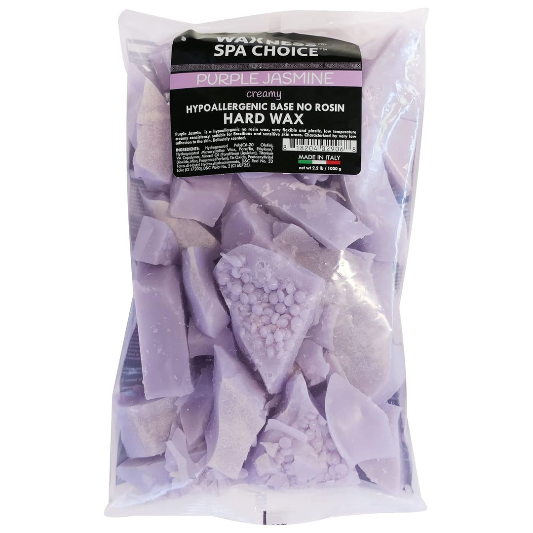 Waxness Spa Choice Lila Jasmine Demi Cremig Hartwachsperlen Kolophoniumfrei 1 kg/Hard Wax Beads Demi