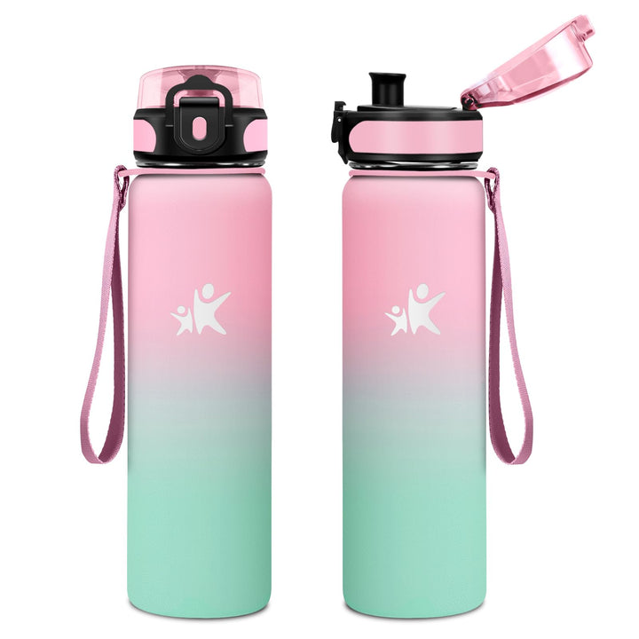 KollyKolla Thermosflasche 500ml, BPA-Frei Isolierflasche, Auslaufsicher Thermoskanne, Trinkflasche E