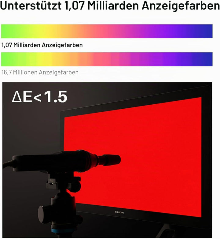 HUION Kamvas Pro 19 4K UHD Grafiktablett mit Display, PenTech 4.0 batteriefreier Stylus mit 2nd Gen