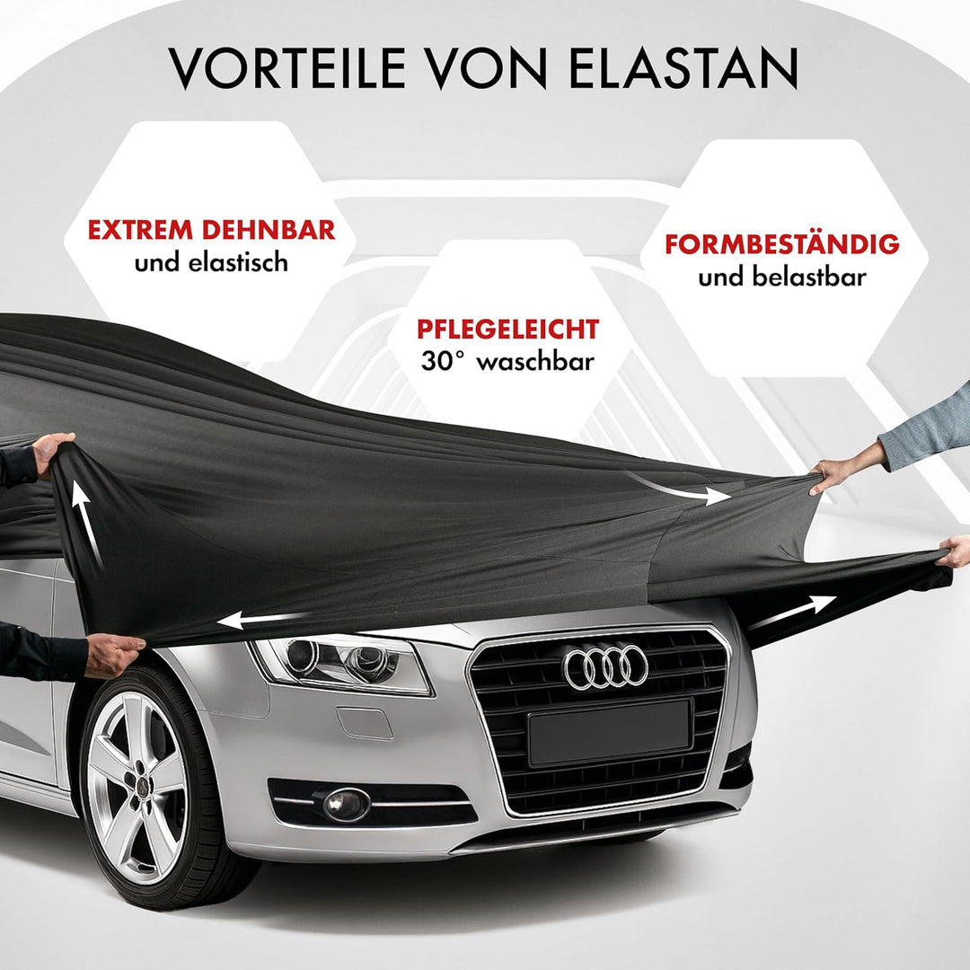 Walser Premium Abdeckung Auto Indoor Stretch Plus Qualitätssieger Sehr Gut* Autoabdeckung Winter Aut