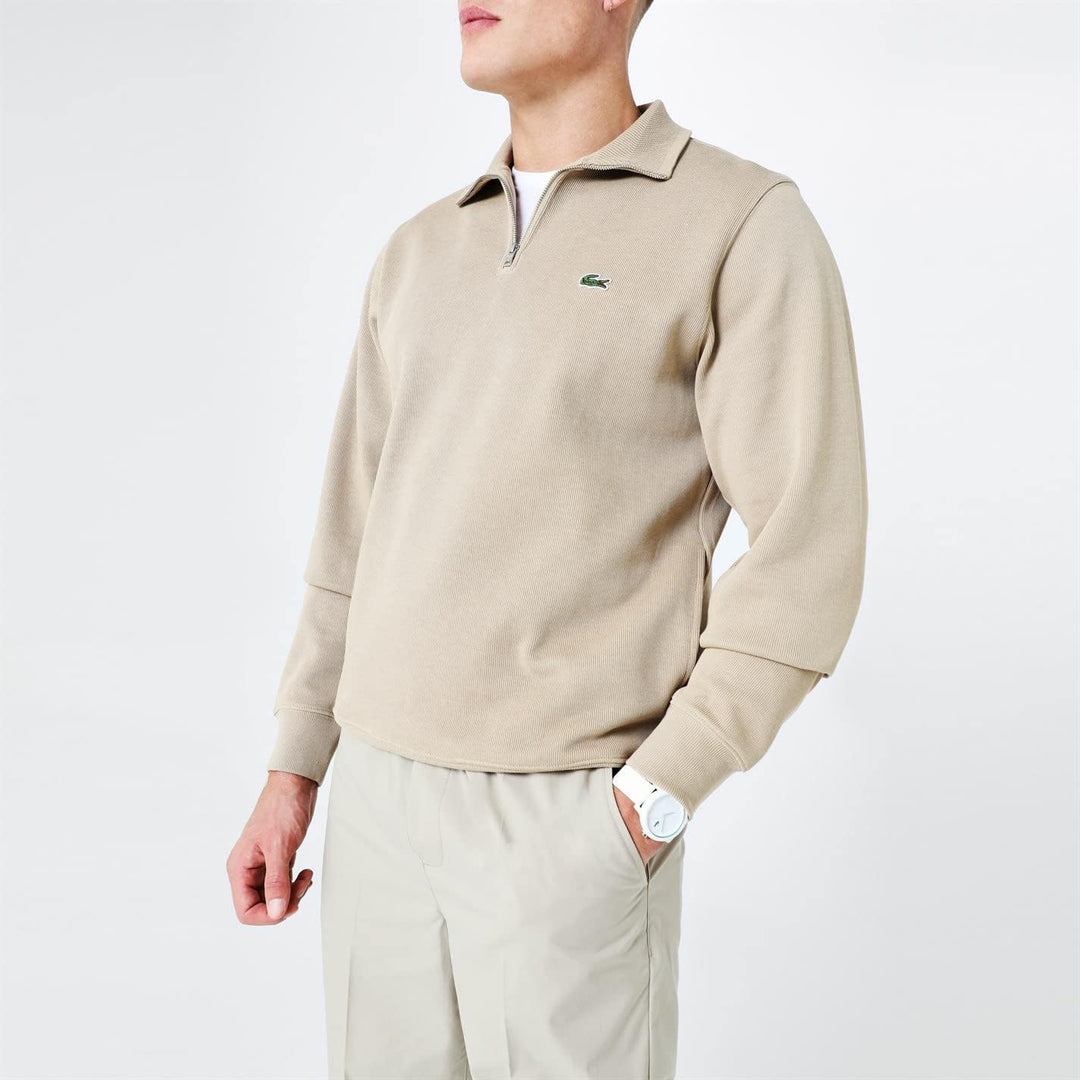 Lacoste Herren Sweatjacke SH1927, Männer Sweatshirt Reissverschluss,Regular Fit S Viennois, S Vienno