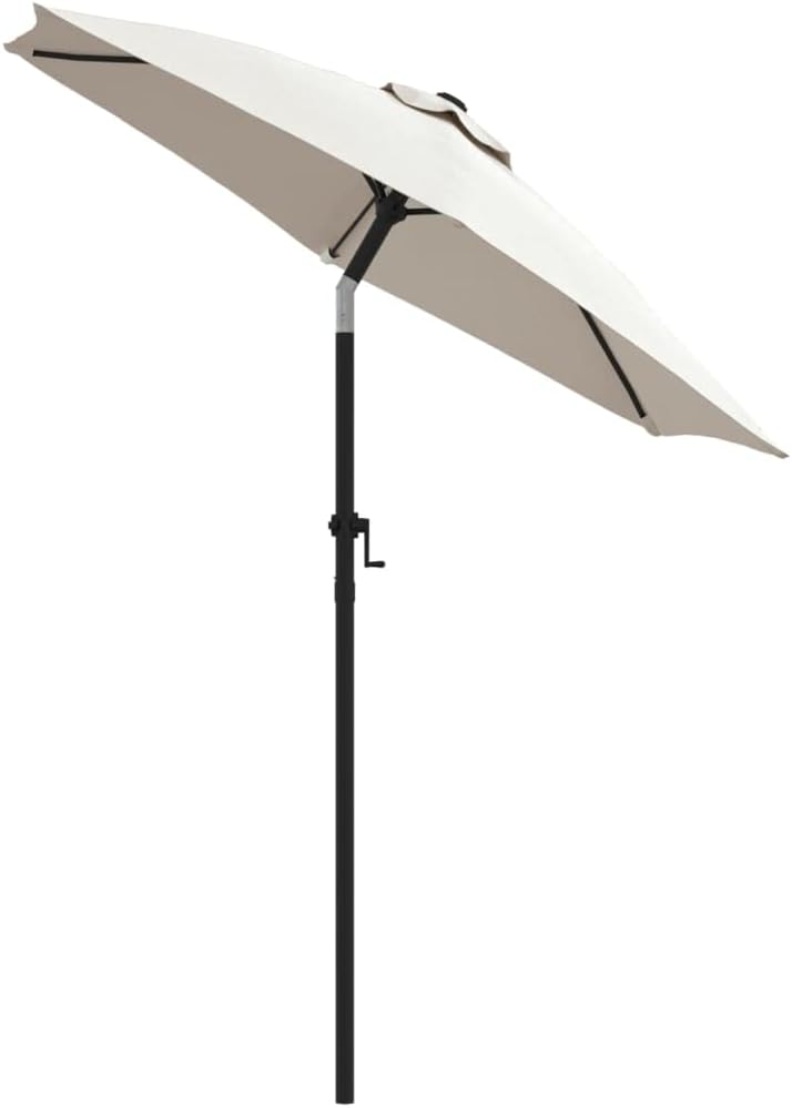 vidaXL Sonnenschirm Sonnenschirme Marktschirm Sand-weiss, Sand-weiss