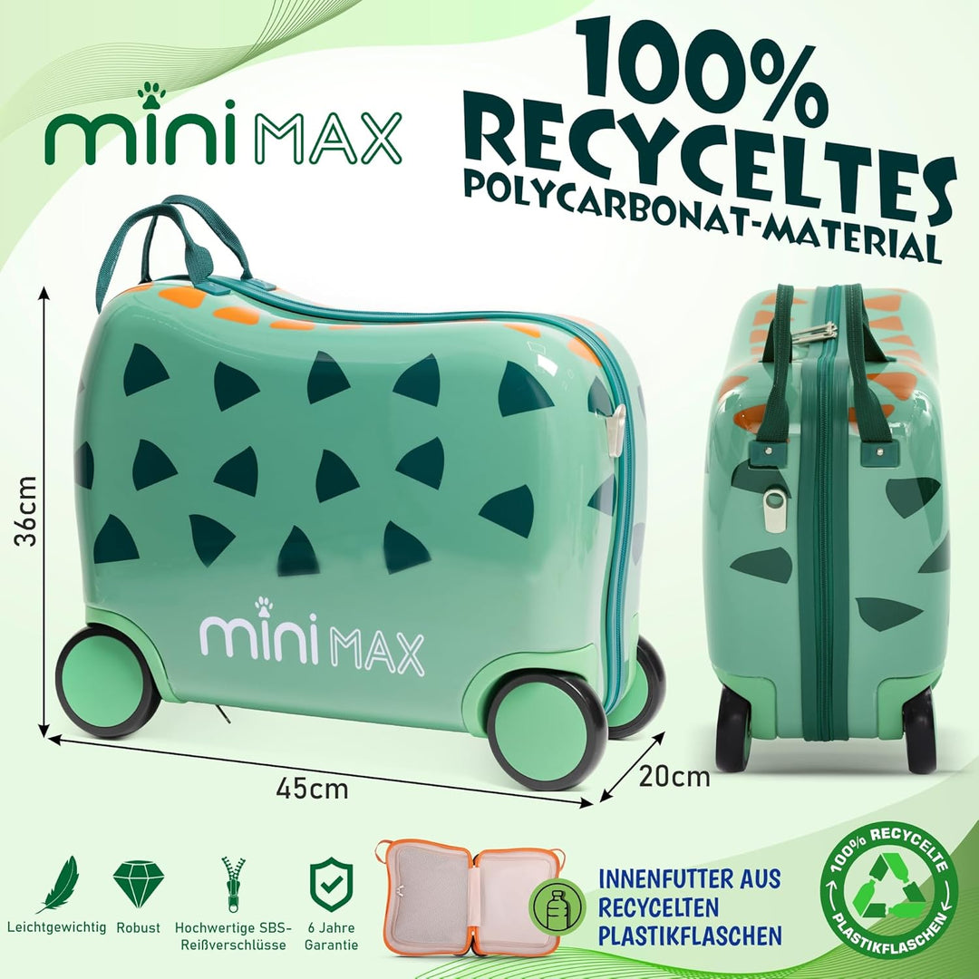 Aerolite MiniMax Kinder-Ride-On-Koffer, passend für 45 x 36 x 20 cm, EasyJet, maximale Grösse, Kinde