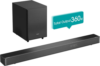 Hisense AX3120G 3.1.2 Soundbar mit kabellosem Subwoofer, 360W, Dolby Digital Plus, Dolby Atmos, Blue