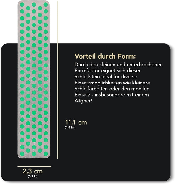 DMT Diamond Whetstone™ Diamant Mini-Schleifstein 4" (10 cm) Extrafein | Kompakter Wetzstein für Mess