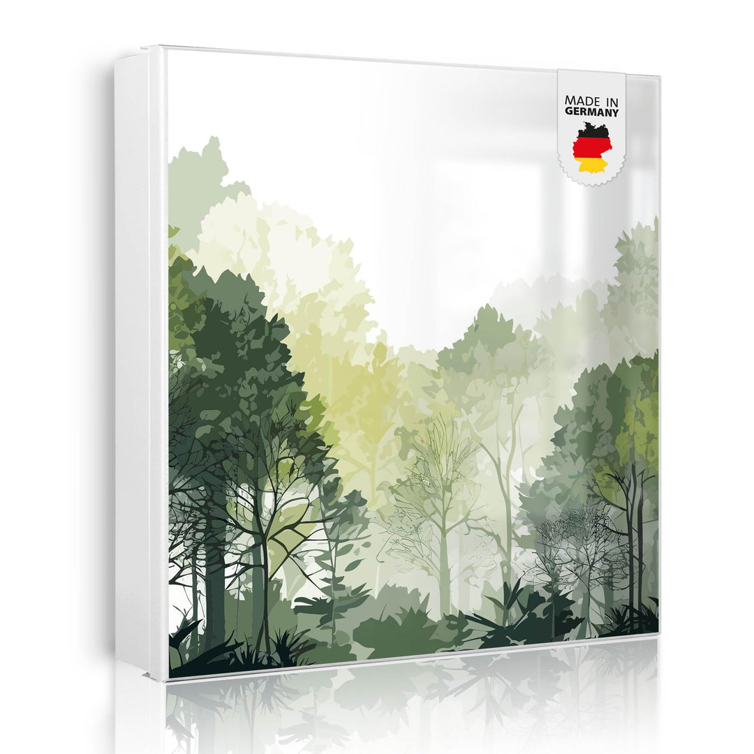 banjado Grosser Schlüsselkasten Metall - Schlüsselbox 30x30cm mit 32 Haken - Schlüsselkasten modern