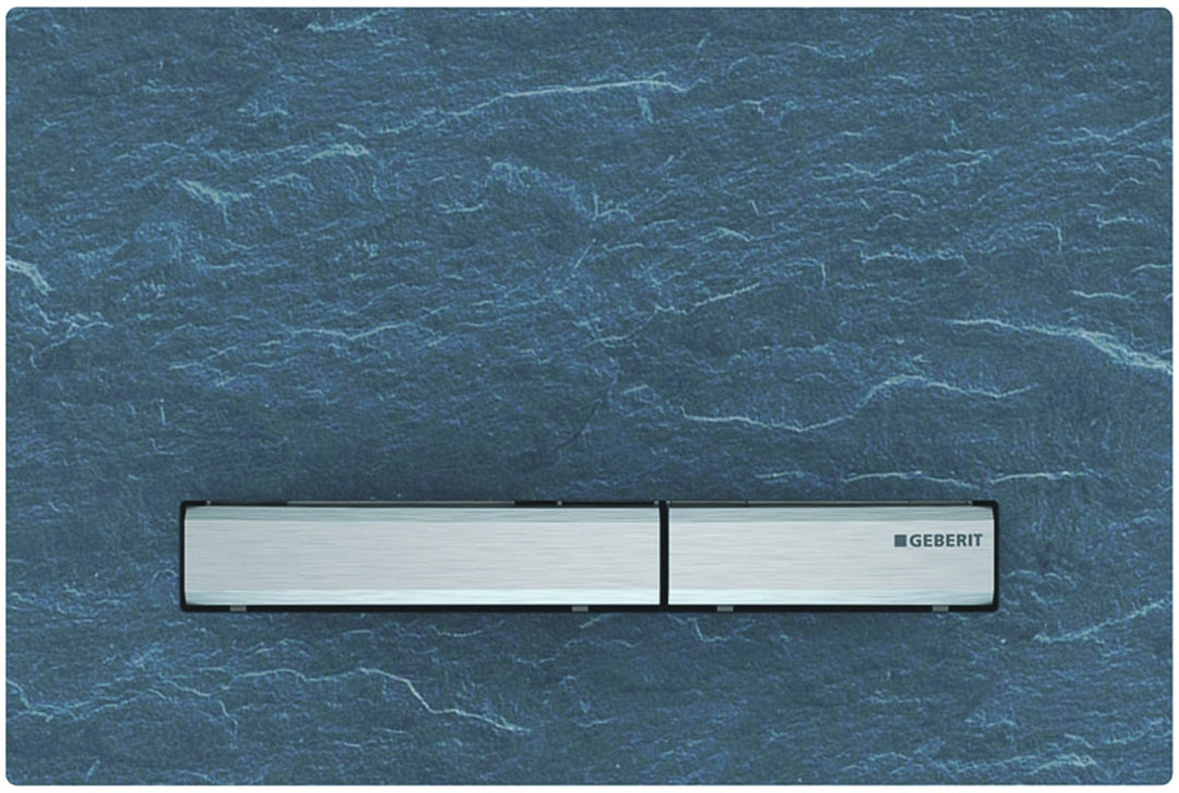 Geberit 115788JM2 Steuerplatte, Chrom/Schiefer Mustang