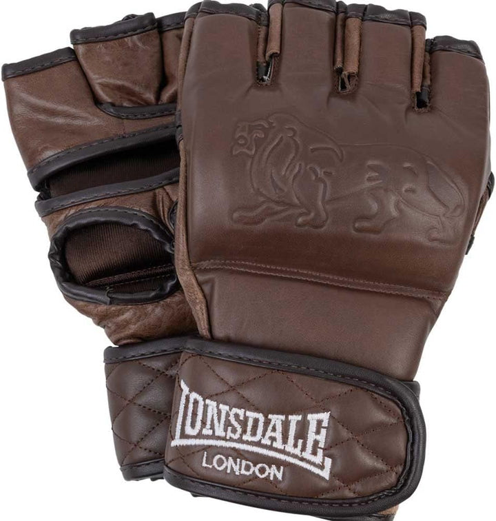 Lonsdale MMA-Trainingshandschuhe aus Leder Vintage MMA Gloves Vintage Brown S/M, Vintage Brown S/M